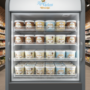 KinGelato Mini Fridge Display