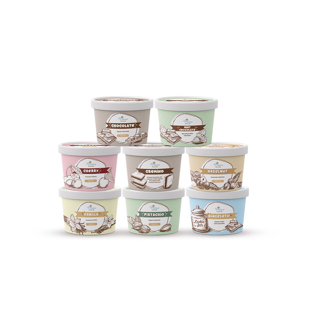 THE VARIETY BOX (8 x 100ML Mini Tubs)
